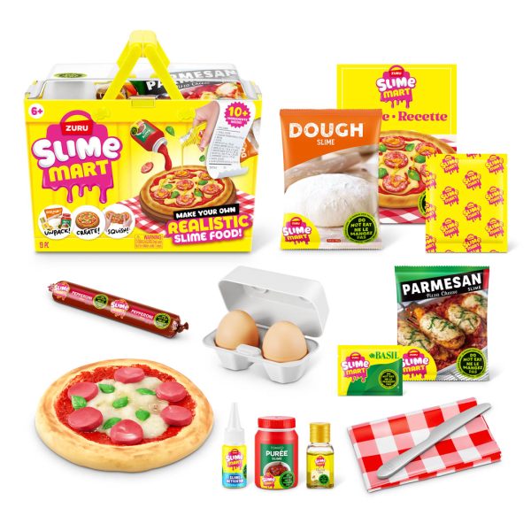 SLIME MART CANASTO SET DE PIZZA FAST FOOD