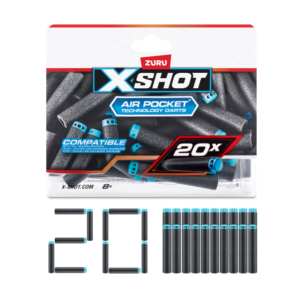 X SHOT EXCEL DARDOS - PACK X 20