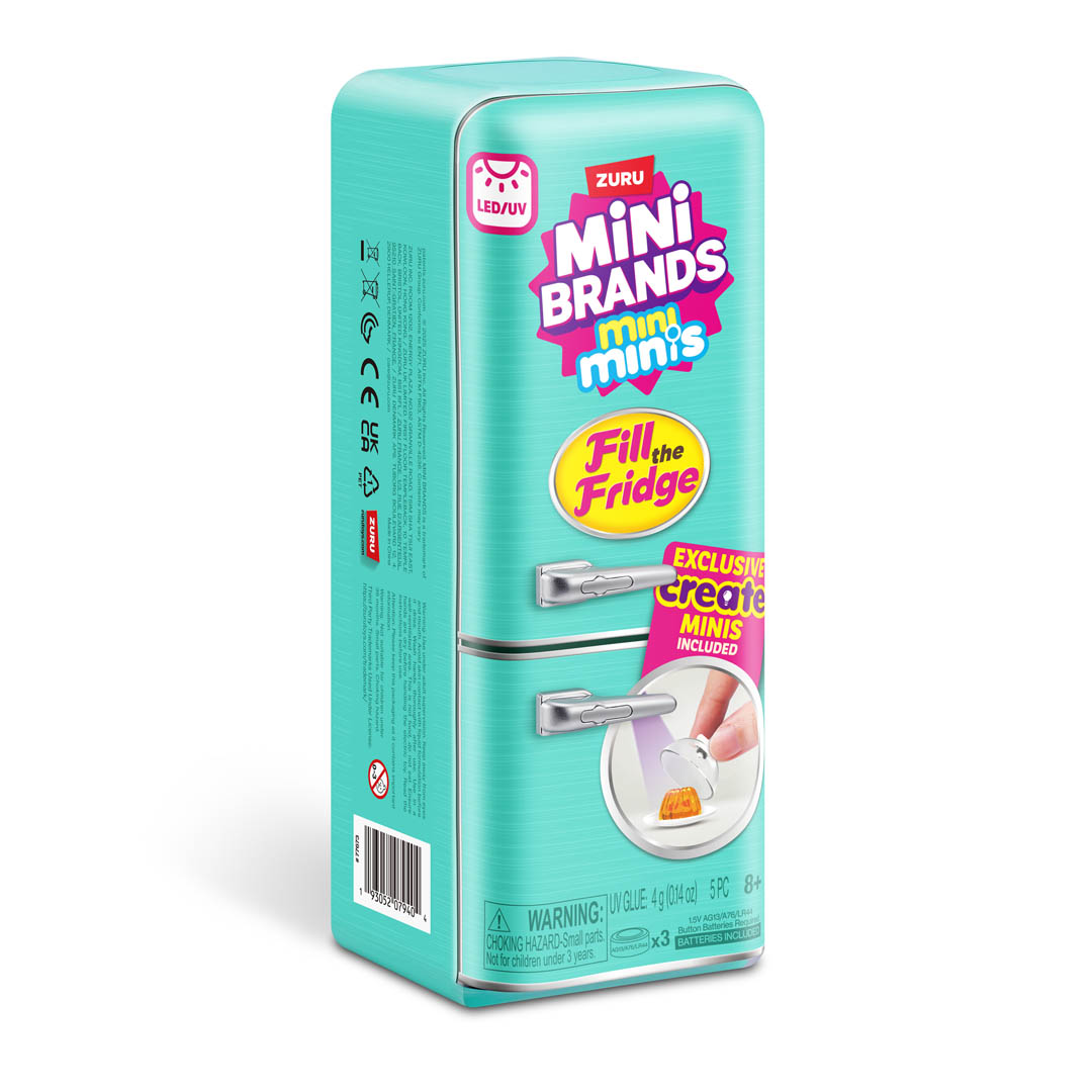 MINI BRANDS FILL THE FRIDGE COMBO HELADERA + 3 CÁPSULAS SORPRESA - Imagen 2