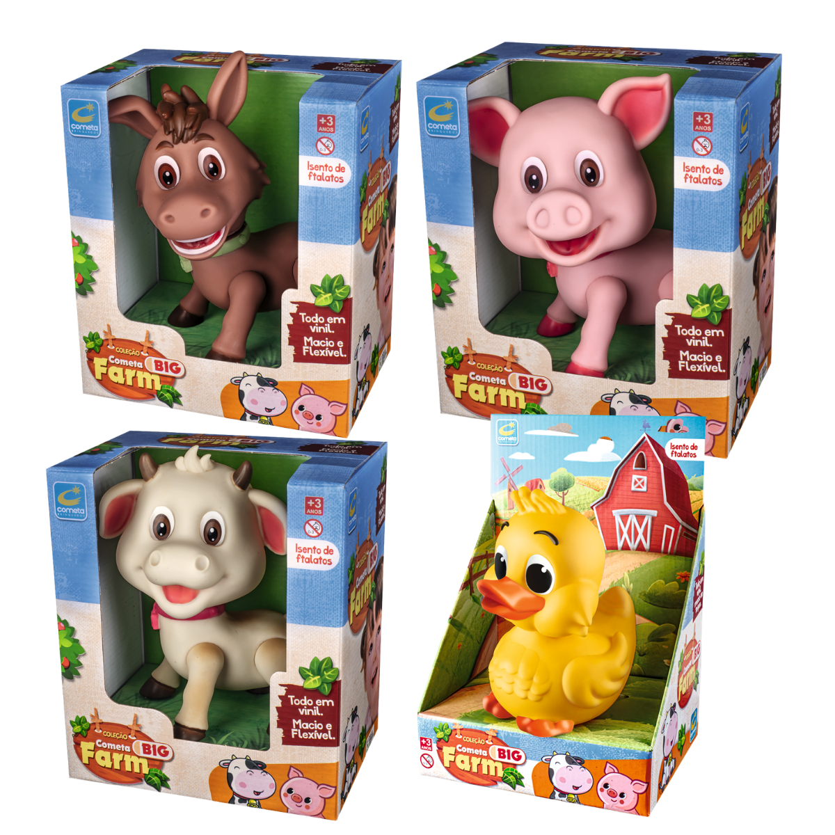 ANIMALES DE LA GRANJA - 4 MODELOS