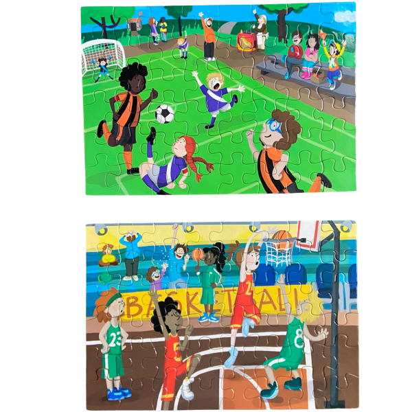 Alternative view of PUZZLE DEPORTES 2 x 48 PIEZAS