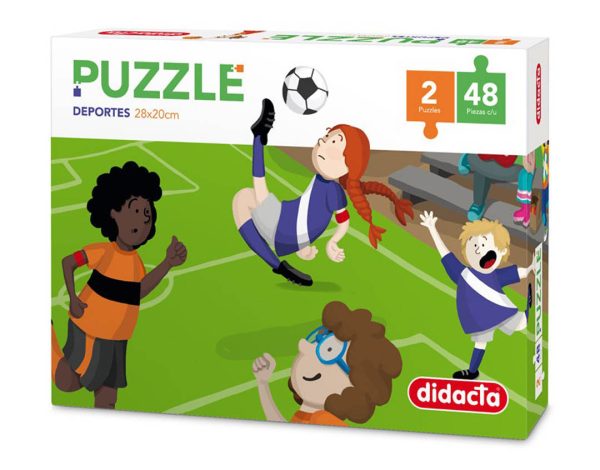 PUZZLE DEPORTES 2 x 48 PIEZAS