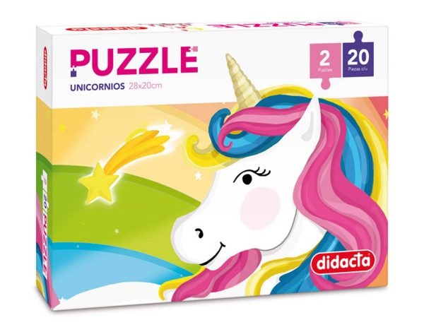 PUZZLE UNICORNIO 2 x 20 PIEZAS