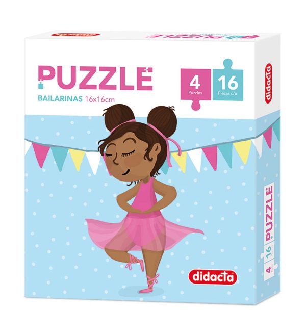 PUZZLE BAILARINAS 4 X 16 PIEZAS