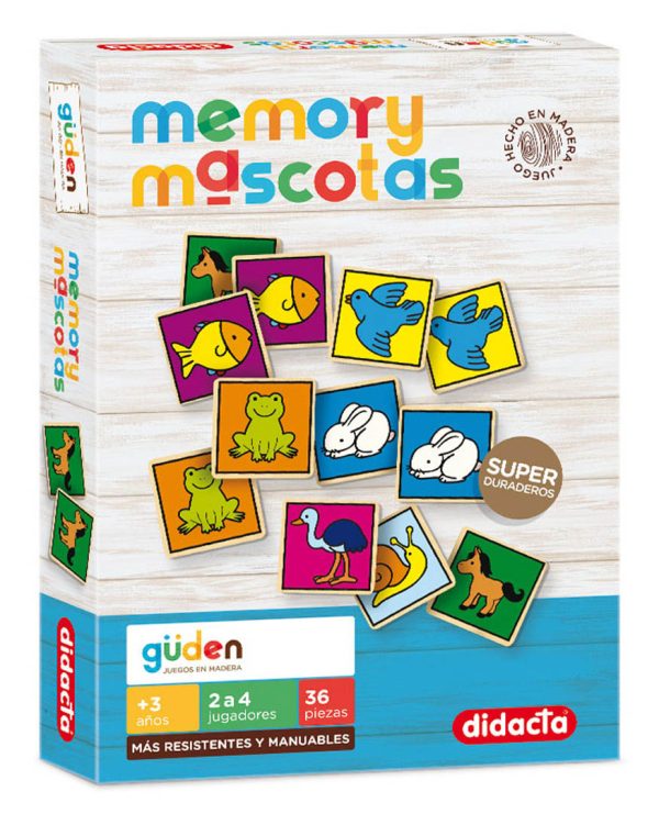 MEMORY DE LAS MASCOTAS EN MADERA