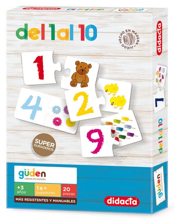 DEL 1 AL 10 EN MADERA