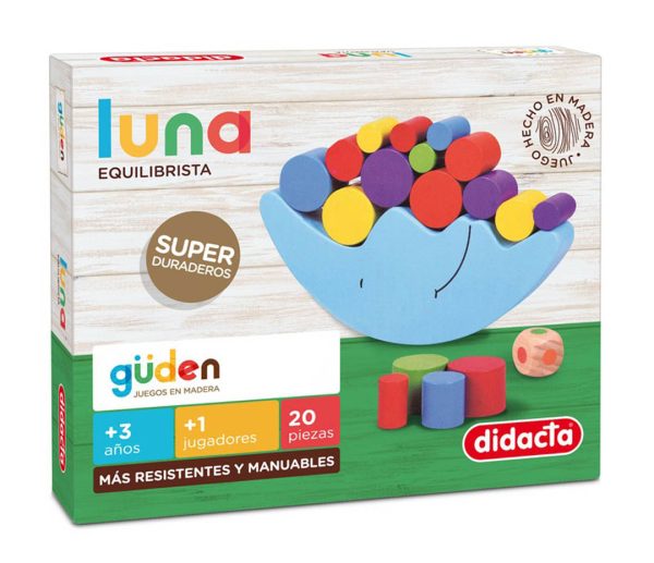 LUNA EQUILIBRISTA EN MADERA