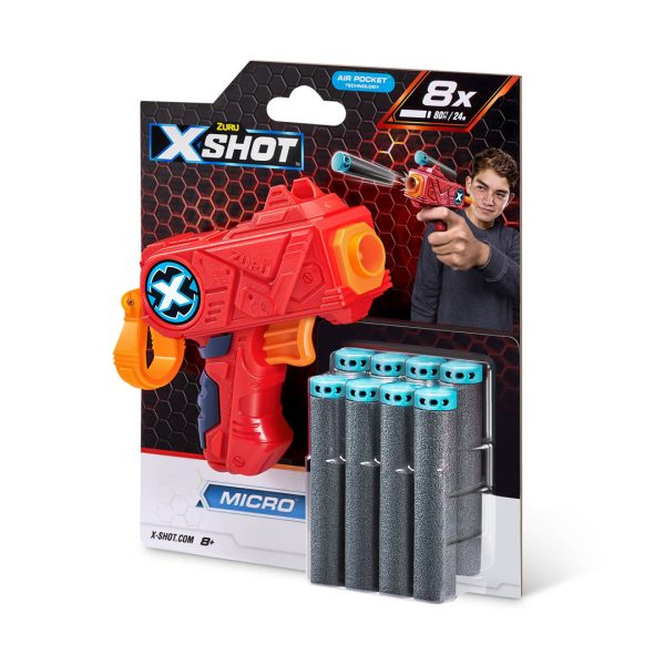 X-SHOT EXCEL MICRO c/ 8 DARDOS - PDQ 12 PIEZAS