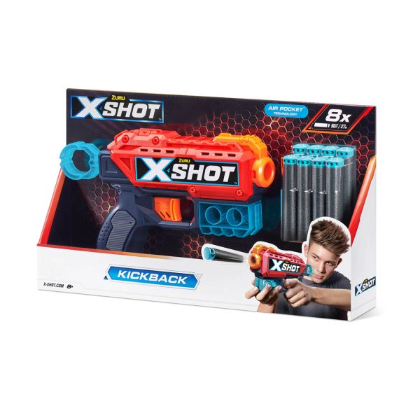 X-SHOT EXCEL KICKBACK c/ 8 DARDOS