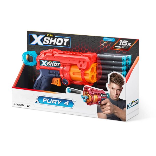 X-SHOT EXCEL FURY 4 c/ 16 DARDOS