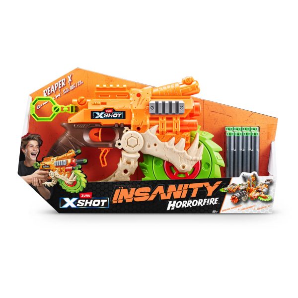 X-SHOT INSANITY HORRORFIRE
  REAPER CON 8 DARDOS