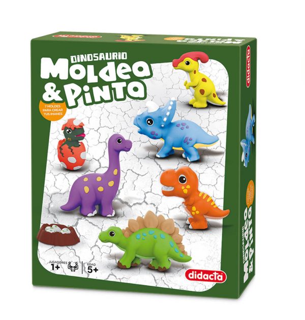 MOLDEA Y PINTA DINOSAURIOS