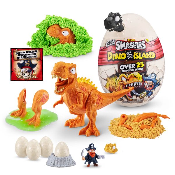 SMASHERS - ISLA DINO MEGA HUEVO EPICO CON + 25 SORPRESAS