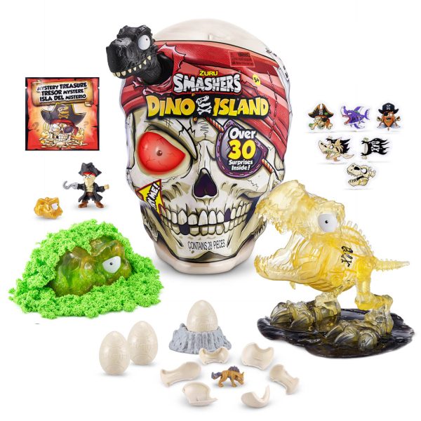 SMASHERS - ISLA DINO SUPER CALAVERA CON + 30 SORPRESAS