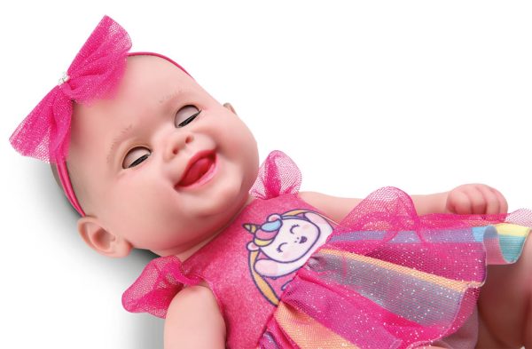 BEBOTE NEW BORN - VESTIDO ARCOIRIS, MAMADERA MAGICA Y ACCESORIOS - Imagen 3