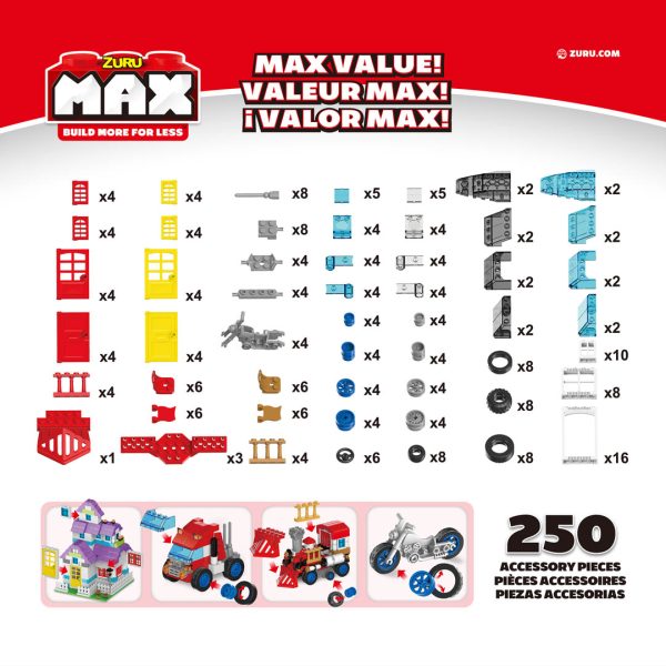 MAX - CAJA CREATIVA CON ACCESORIOS ESPECIALES 250 PIEZAS - Imagen 5
