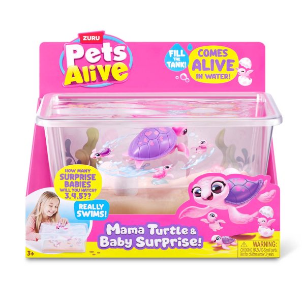 PETS ALIVE - MAMÁ TORTUGA CON BEBÉS SORPRESA
