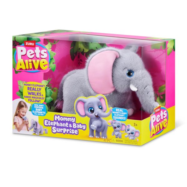 Alternative view of PETS ALIVE - ELEFANTE MAMÁ Y BEBÉS CON SORPRESAS