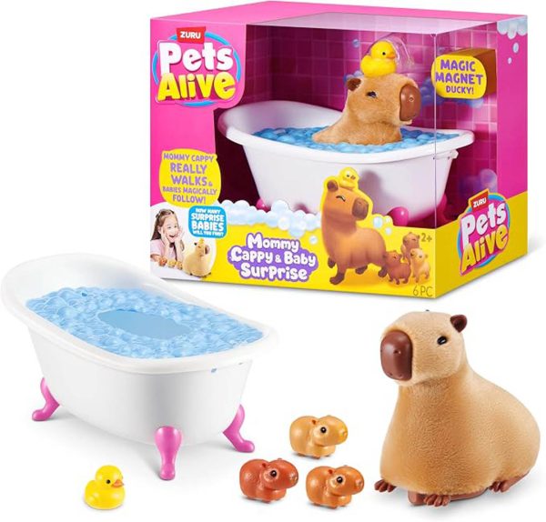 PETS ALIVE - CAPYBARA MAMÁ Y BEBÉS CON SORPRESAS